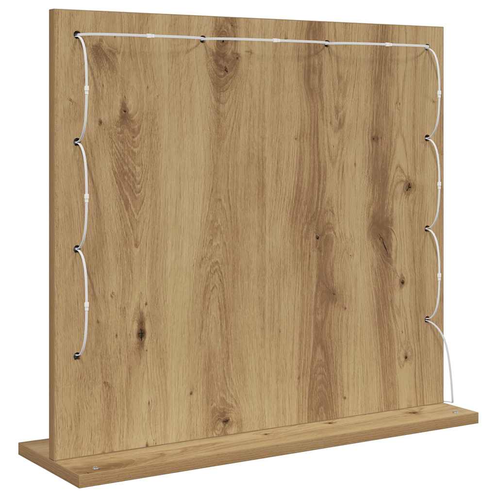 Stilfullt Speil Artisan Eik 60 x 55 x 18 cm Rektangulær