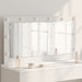 Stilfullt Speil Hvit 100 x 55 x 18 cm Glass og konstruert tre