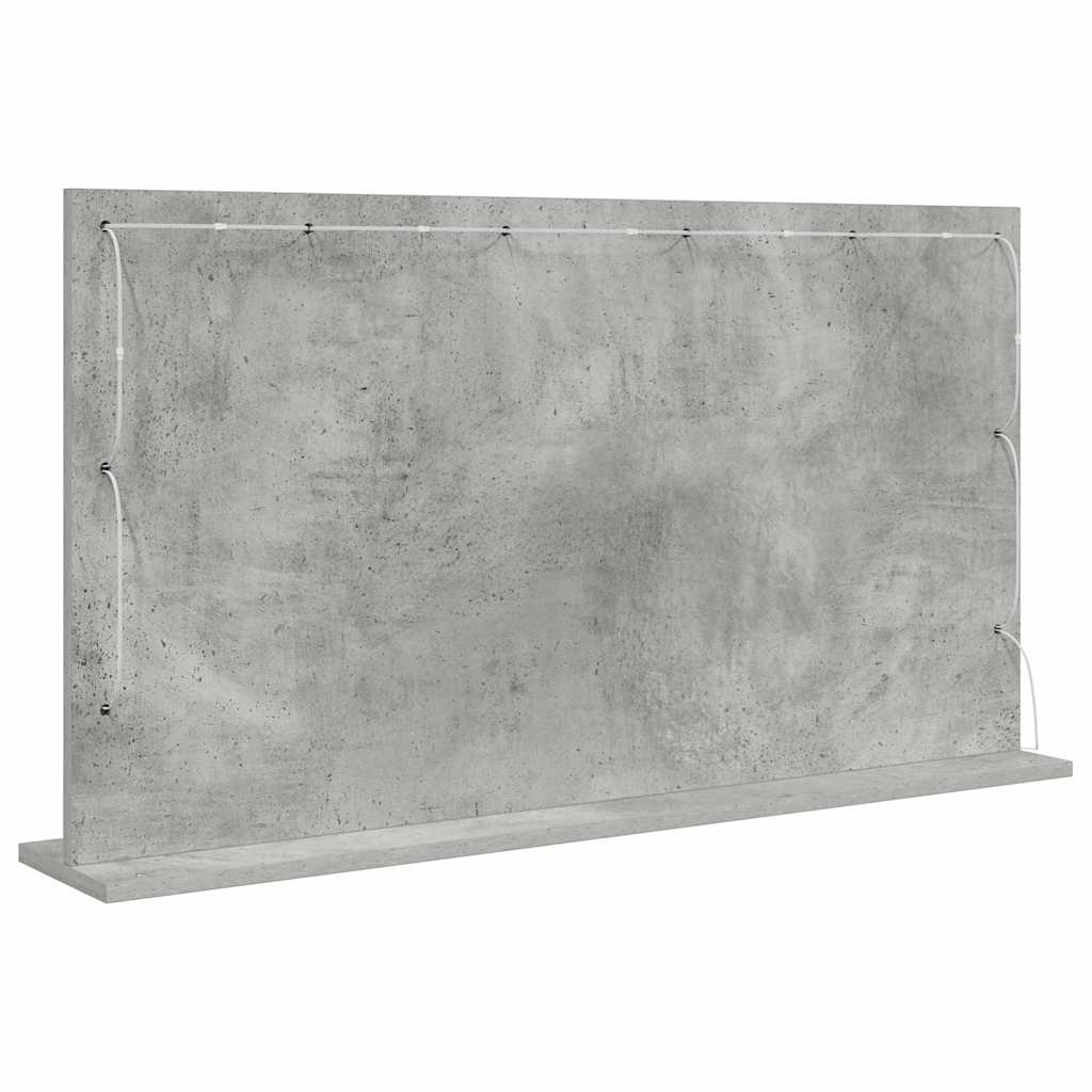 Stilfullt Speil Rektangulær Betonggrå 100 x 55 x 18 cm