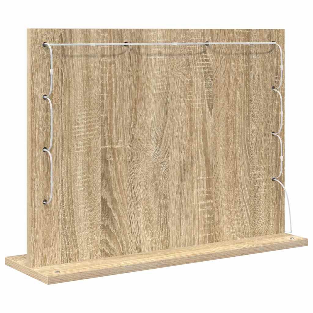 Stilfullt Speil Rektangulær Sonoma eik 60 x 45 x 18 cm