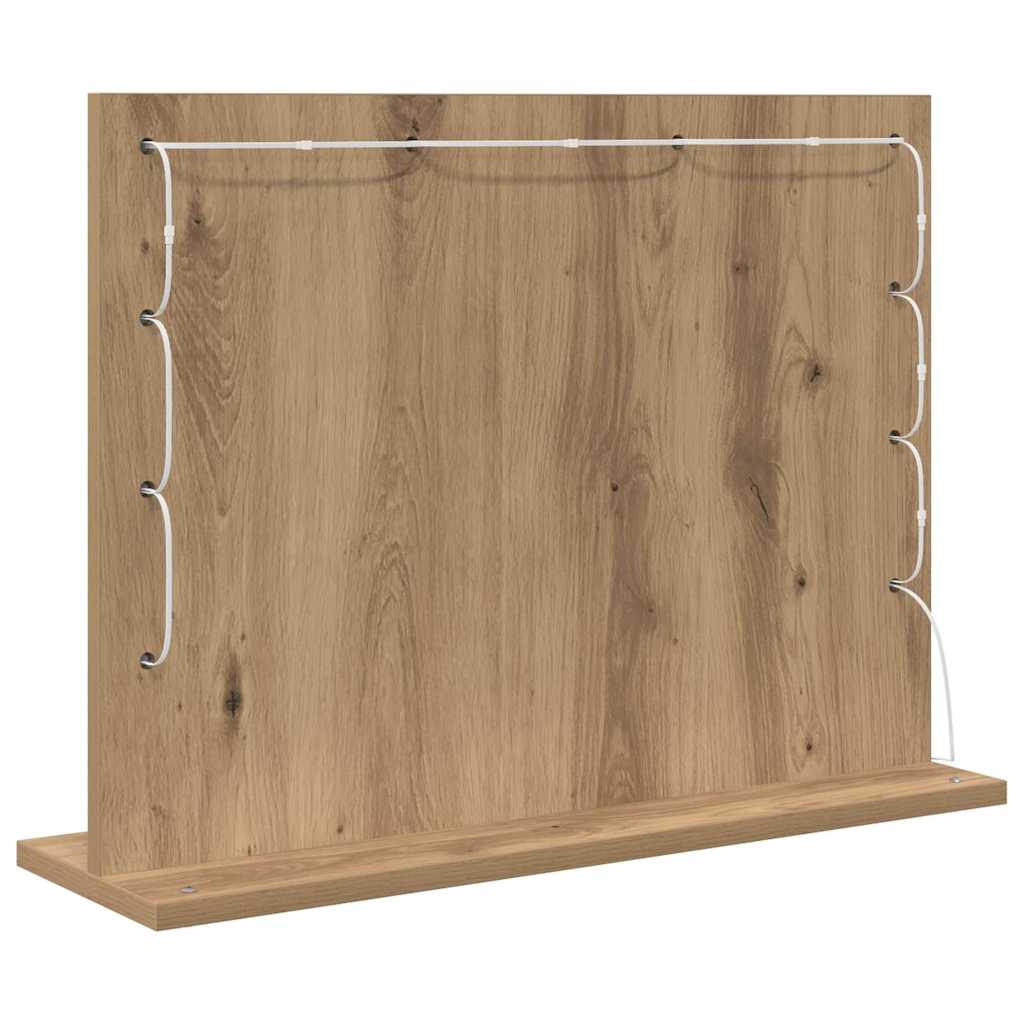 Stilfullt Speil Artisan Eik 60 x 45 x 18 cm Rektangulær