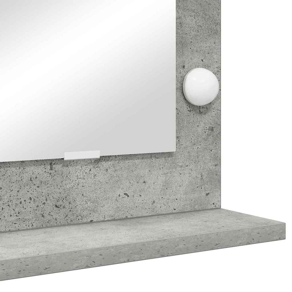 Stilfullt Speil Rektangulær Betonggrå 100 x 45 x 18 cm