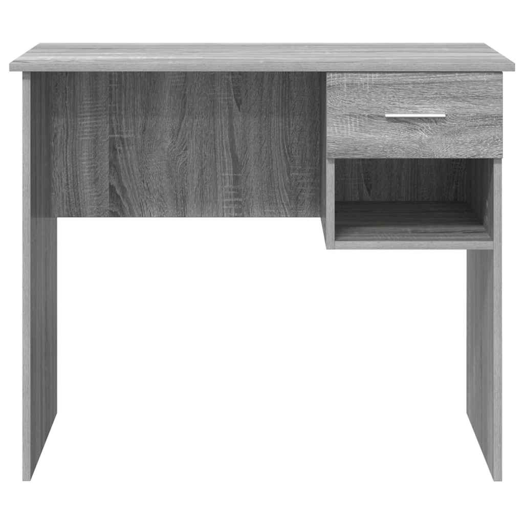 Skrivebord med skuff Grå Sonoma 90 x 49 x 75 cm Konstruert tre