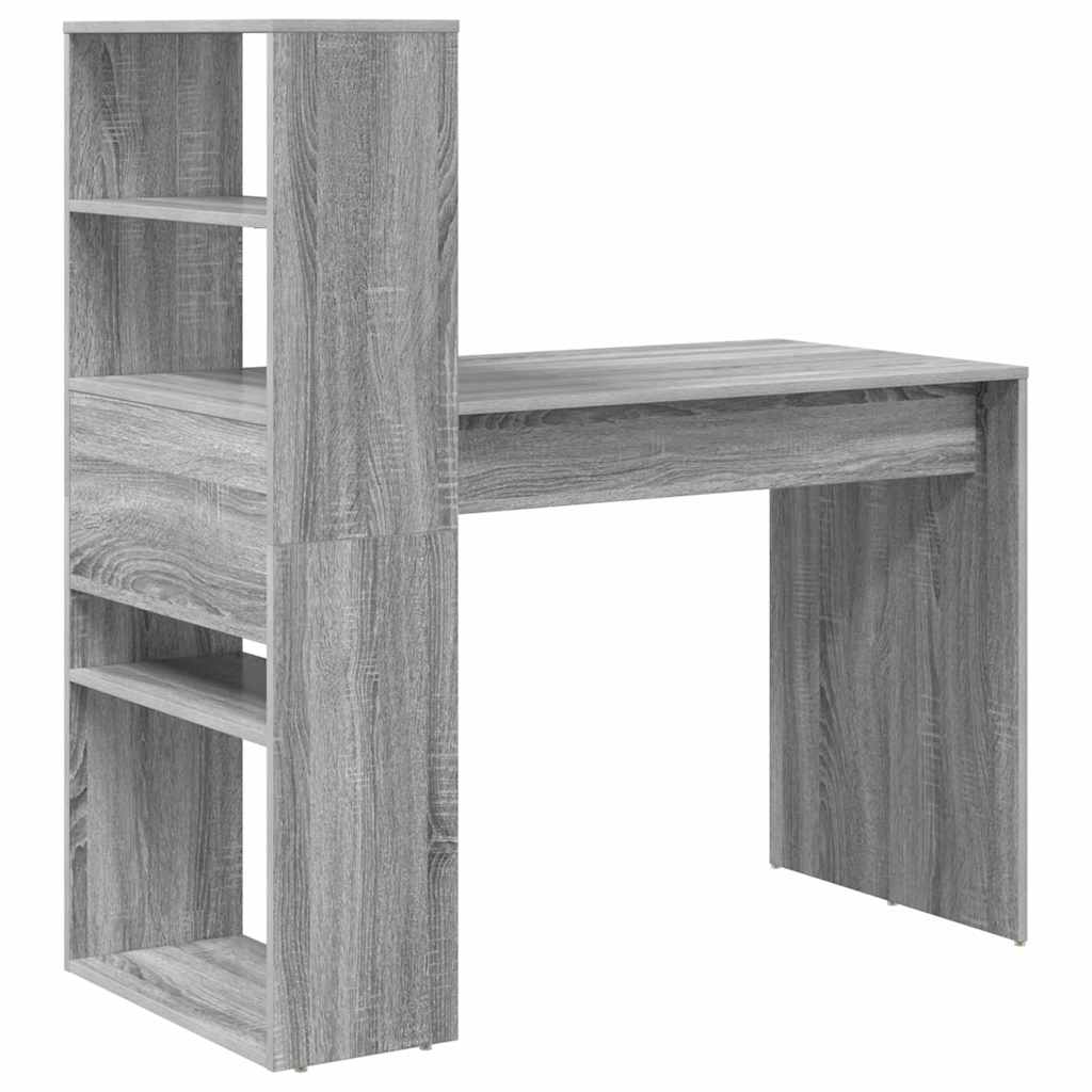 Skrivebord Grå Sonoma 113 x 54 x 120 cm Konstruert tre