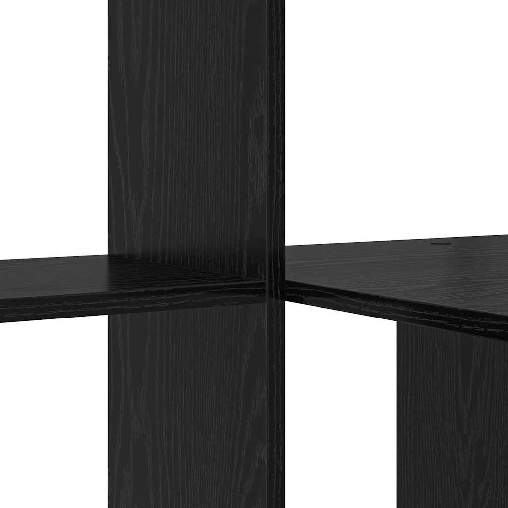Skrivebord Svart Eik 131,5 x 50 x 106,5 cm Konstruert tre