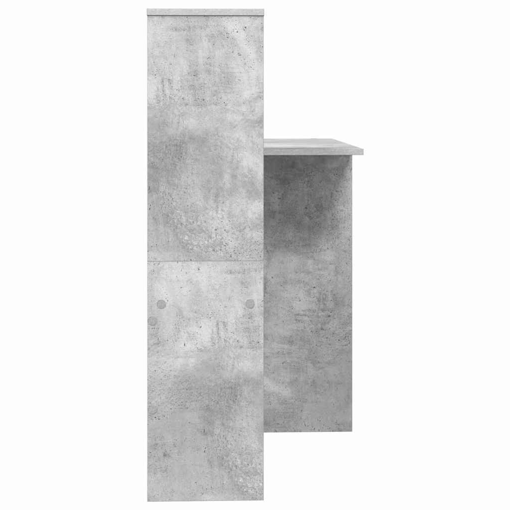 Skrivebord Betonggrå 131,5 x 50 x 106,5 cm Konstruert tre