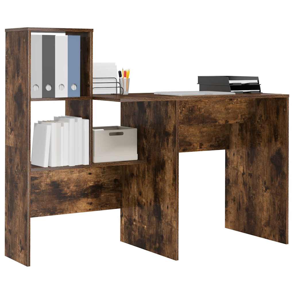Skrivebord Røkt eik 131,5 x 50 x 106,5 cm Konstruert tre