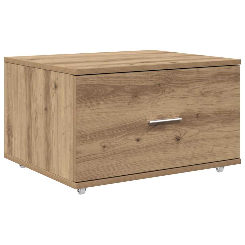 Skuffeskap med hjul Artisan Eik 55 x 45 x 31 cm