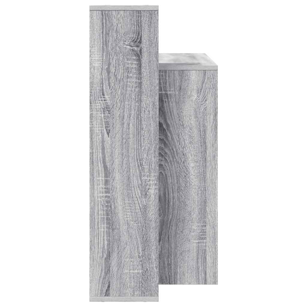Skrivebord med hylle Grå Sonoma 100 x 40 x 90 cm Konstruert tre