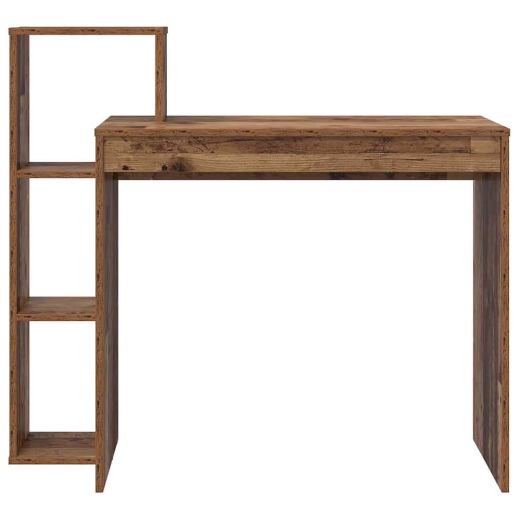 Skrivebord med hylle Gamle tre 100 x 40 x 90 cm Konstruert tre