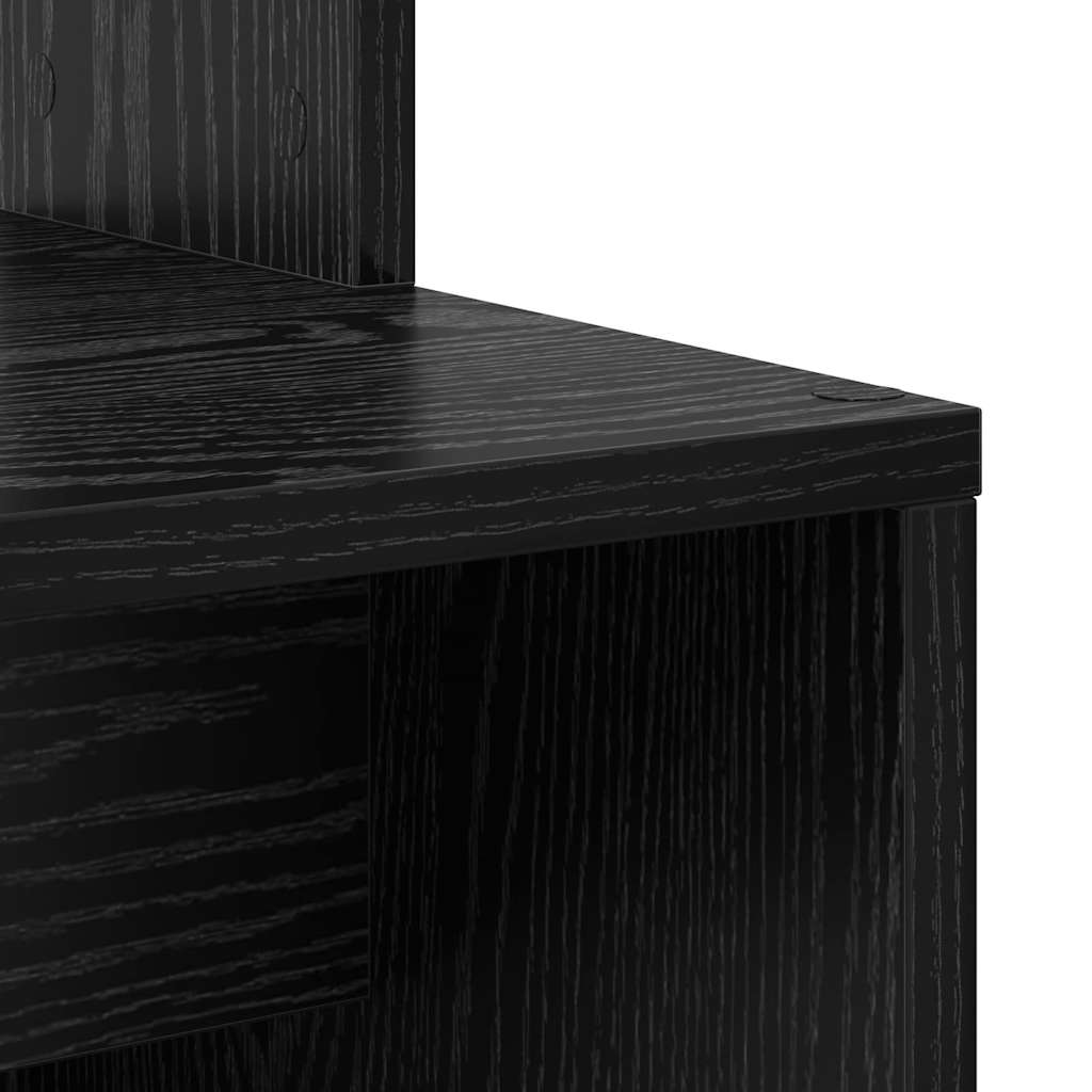 Skrivebord Svart Eik 78,5 x 37 x 154,5 cm Konstruert tre