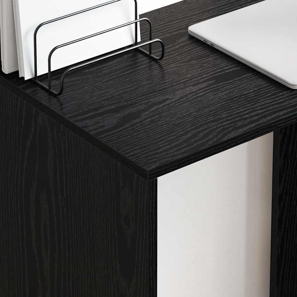 Skrivebord Svart Eik 78,5 x 37 x 154,5 cm Konstruert tre