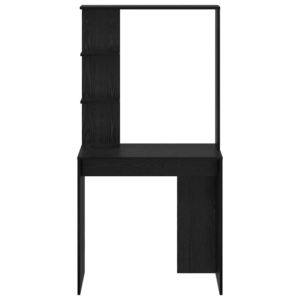 Skrivebord Svart Eik 78,5 x 37 x 154,5 cm Konstruert tre