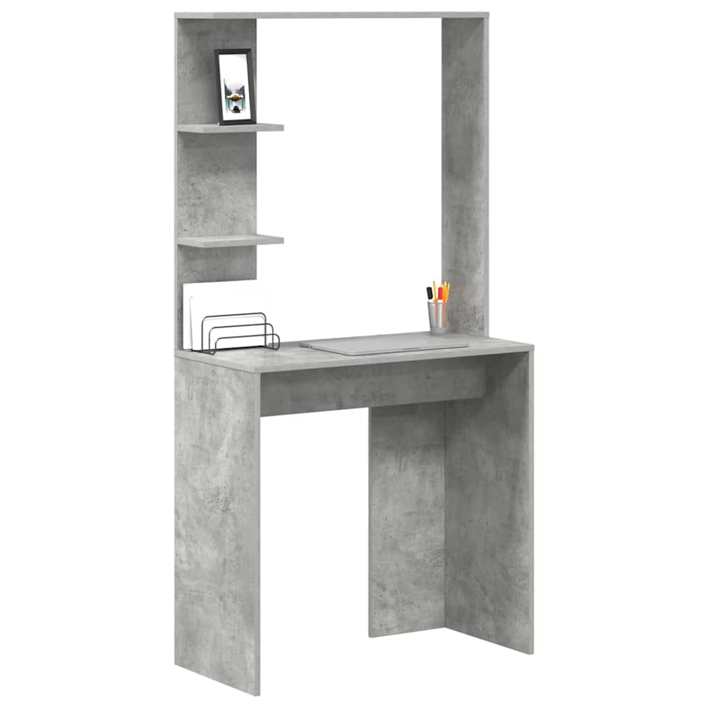 Skrivebord Betonggrå 78,5 x 37 x 154,5 cm Konstruert tre