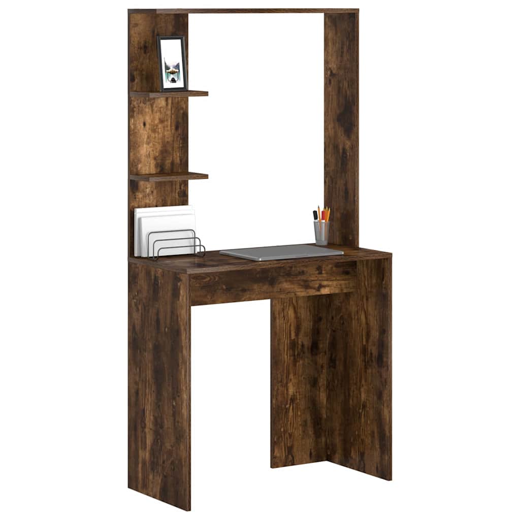 Skrivebord Røkt eik 78,5 x 37 x 154,5 cm Konstruert tre