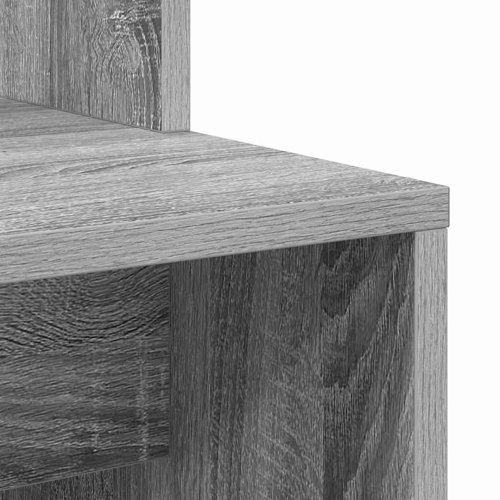 Skrivebord Grå Sonoma 78,5 x 37 x 154,5 cm Konstruert tre