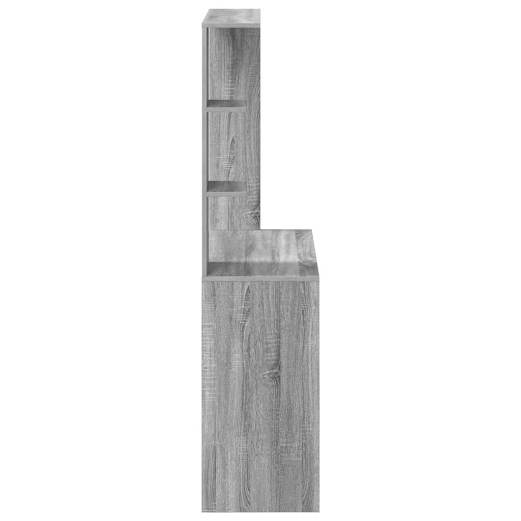 Skrivebord Grå Sonoma 78,5 x 37 x 154,5 cm Konstruert tre