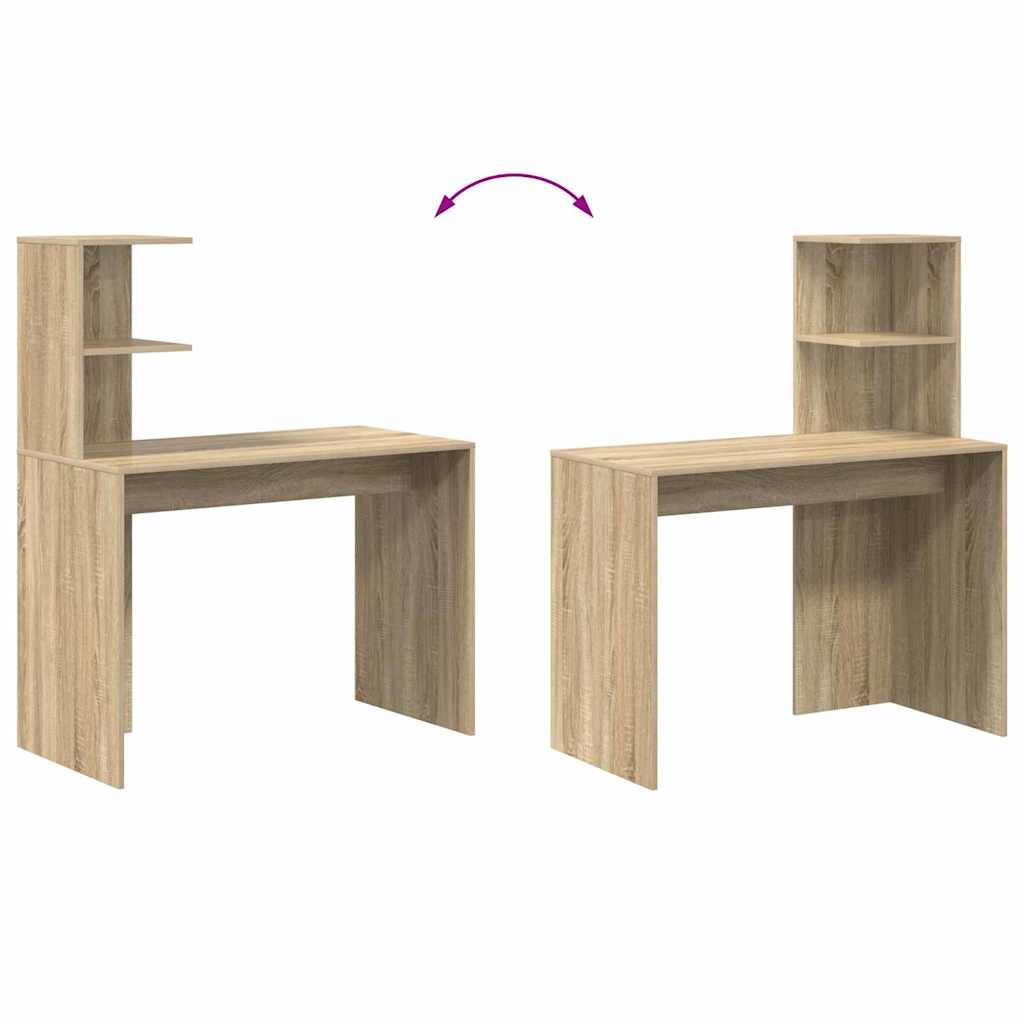Skrivebord Sonoma eik 102 x 50 x 124 cm Konstruert tre