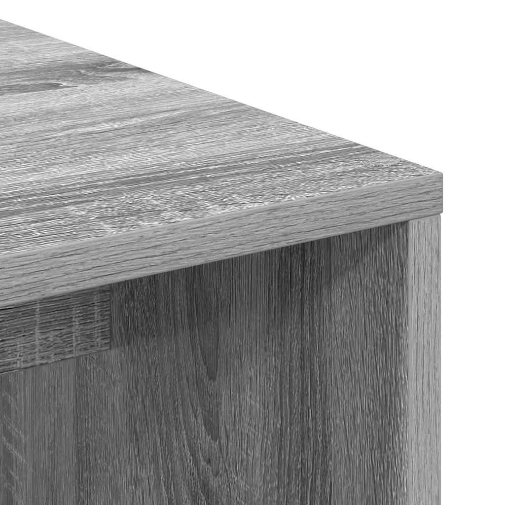Skrivebord Grå Sonoma 102 x 50 x 124 cm Konstruert tre
