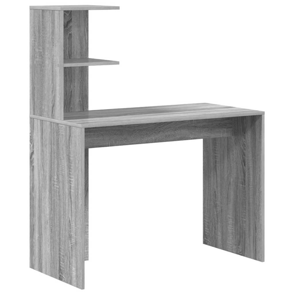 Skrivebord Grå Sonoma 102 x 50 x 124 cm Konstruert tre