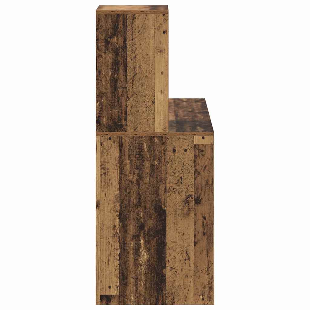 Skrivebord med hylle Gamle tre 102 x 50 x 124 cm Konstruert tre
