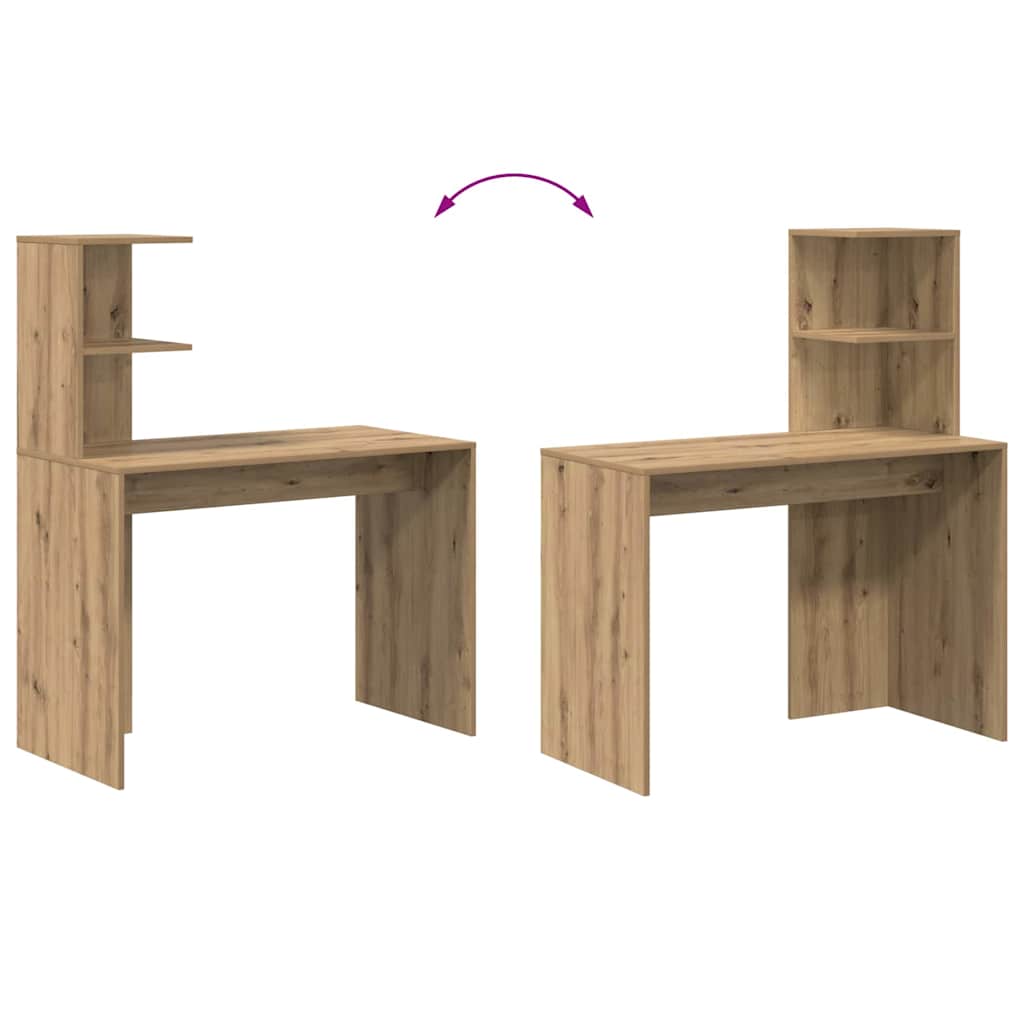 Skrivebord Artisan Eik 102 x 50 x 124 cm Konstruert tre