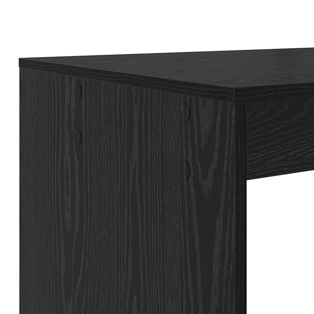 Skrivebord Svart Eik 108 x 55 x 103.5 cm Konstruert tre