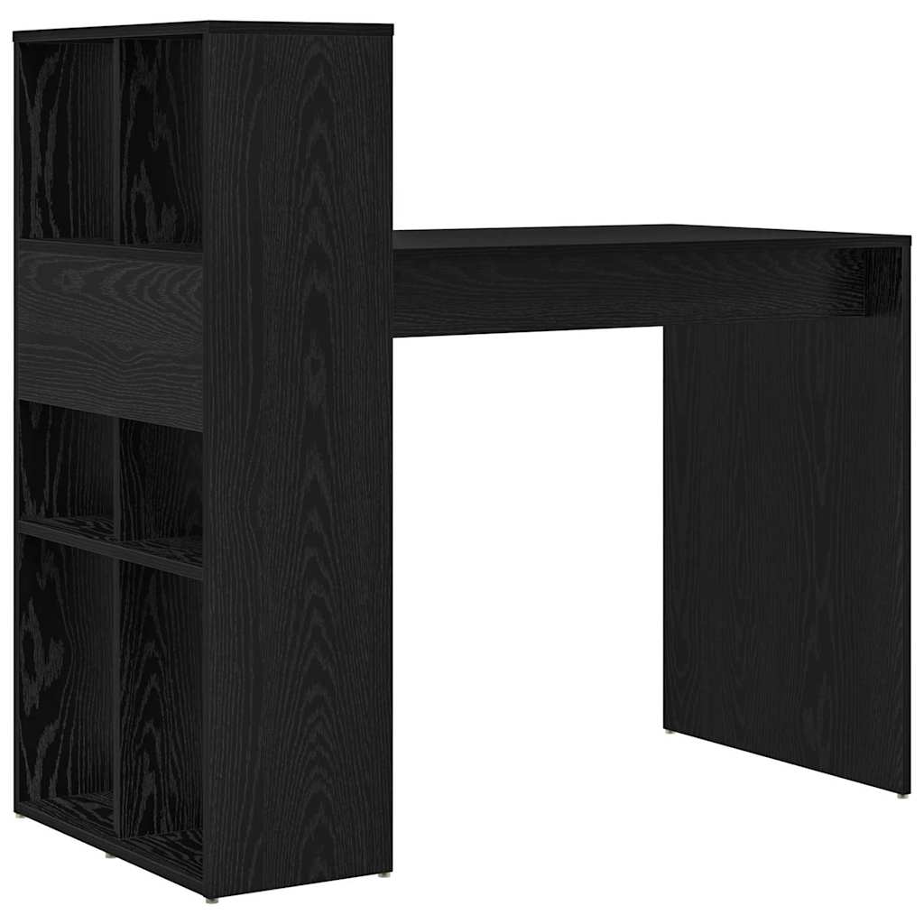 Skrivebord Svart Eik 108 x 55 x 103.5 cm Konstruert tre