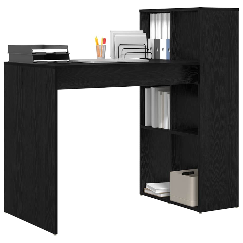 Skrivebord Svart Eik 108 x 55 x 103.5 cm Konstruert tre