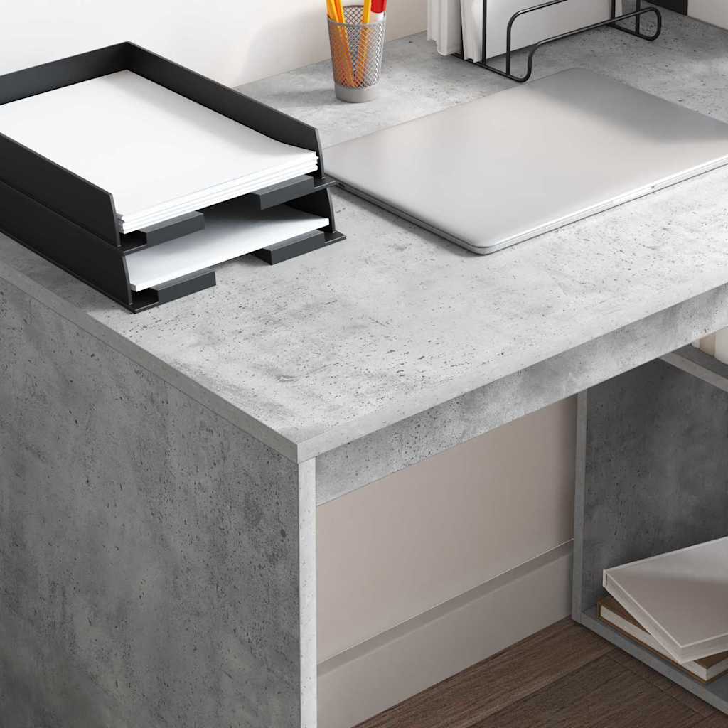 Skrivebord Betonggrå 108 x 55 x 103.5 cm Konstruert tre