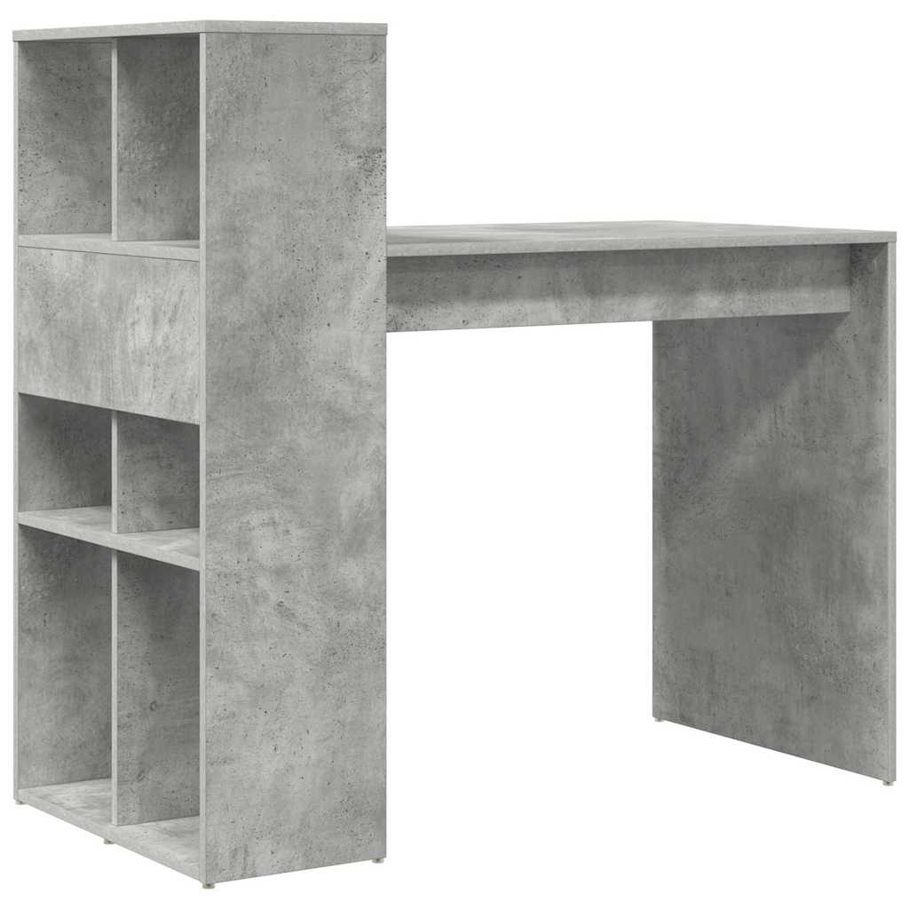 Skrivebord Betonggrå 108 x 55 x 103.5 cm Konstruert tre