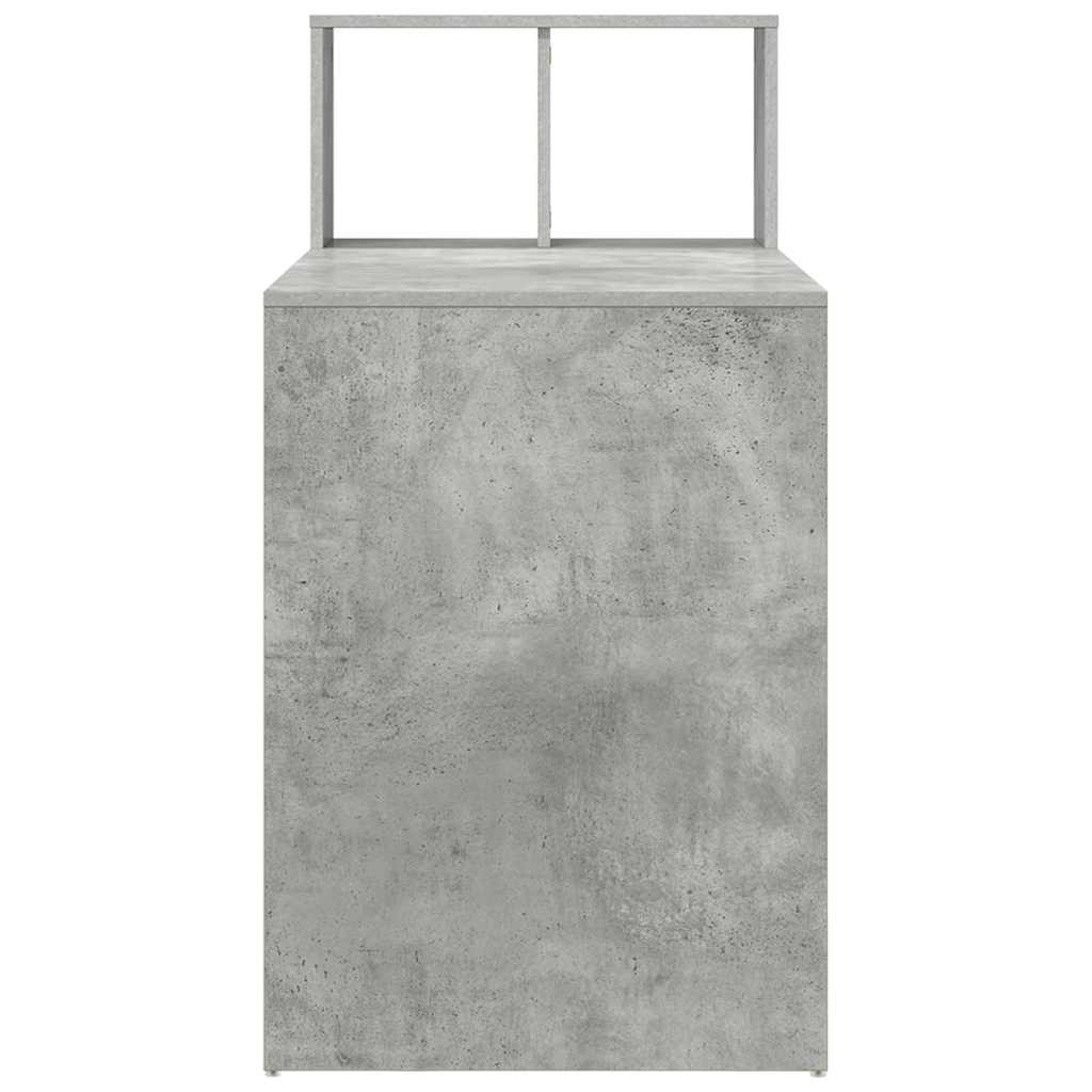 Skrivebord Betonggrå 108 x 55 x 103.5 cm Konstruert tre