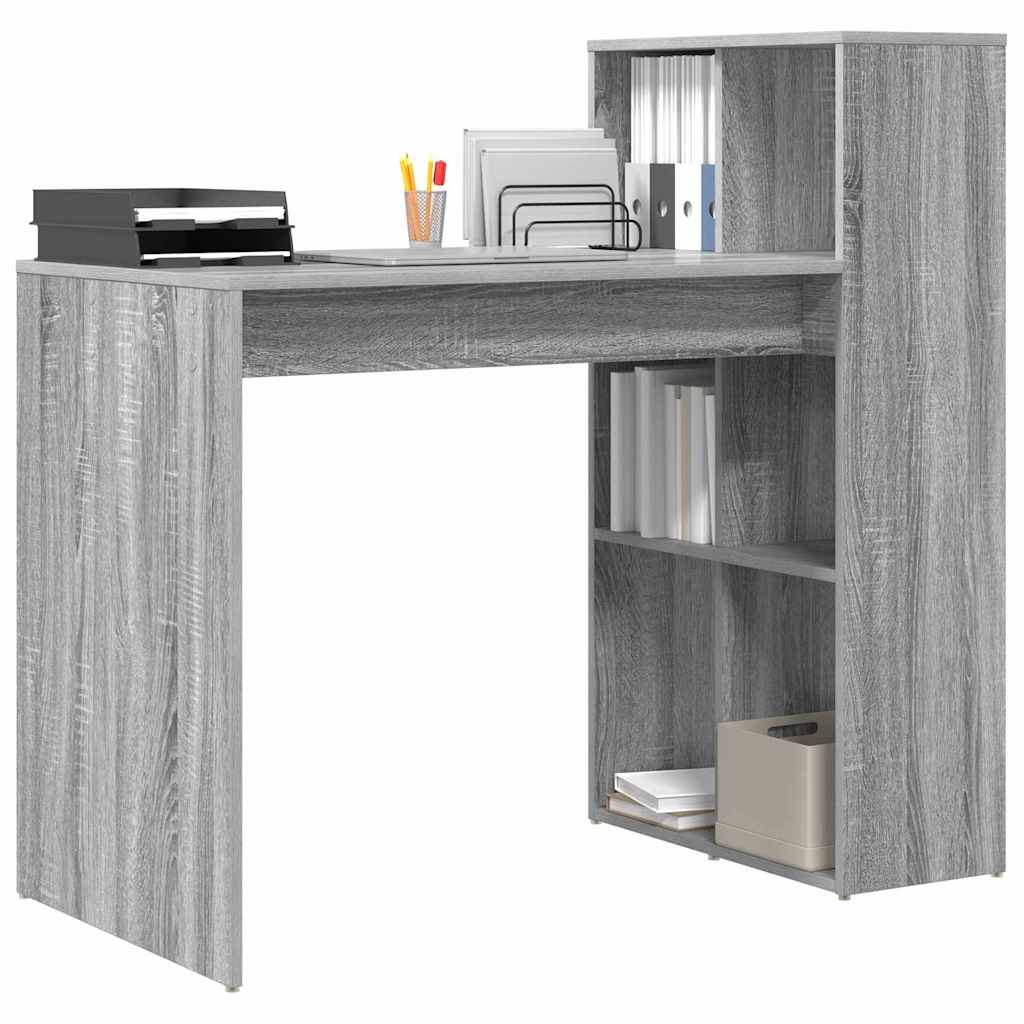 Skrivebord Grå Sonoma 108 x 55 x 103.5 cm Konstruert tre