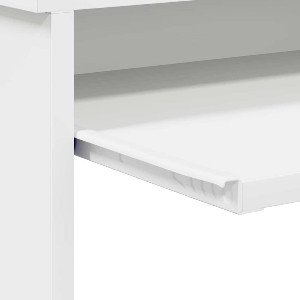 Skrivebord med skuff Hvit 106 x 41 x 88.5 cm Konstruert tre