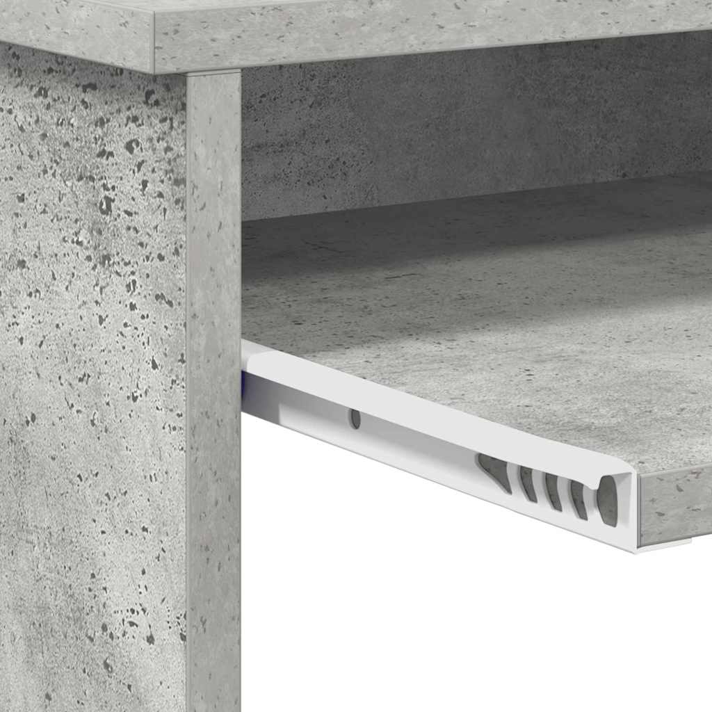 Skrivebord Betonggrå 106 x 41 x 88.5 cm Konstruert tre