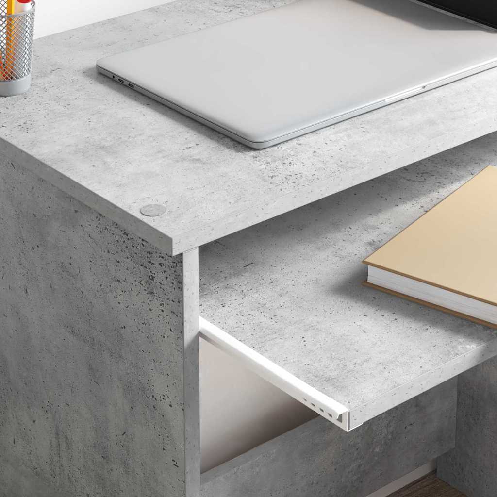 Skrivebord Betonggrå 106 x 41 x 88.5 cm Konstruert tre
