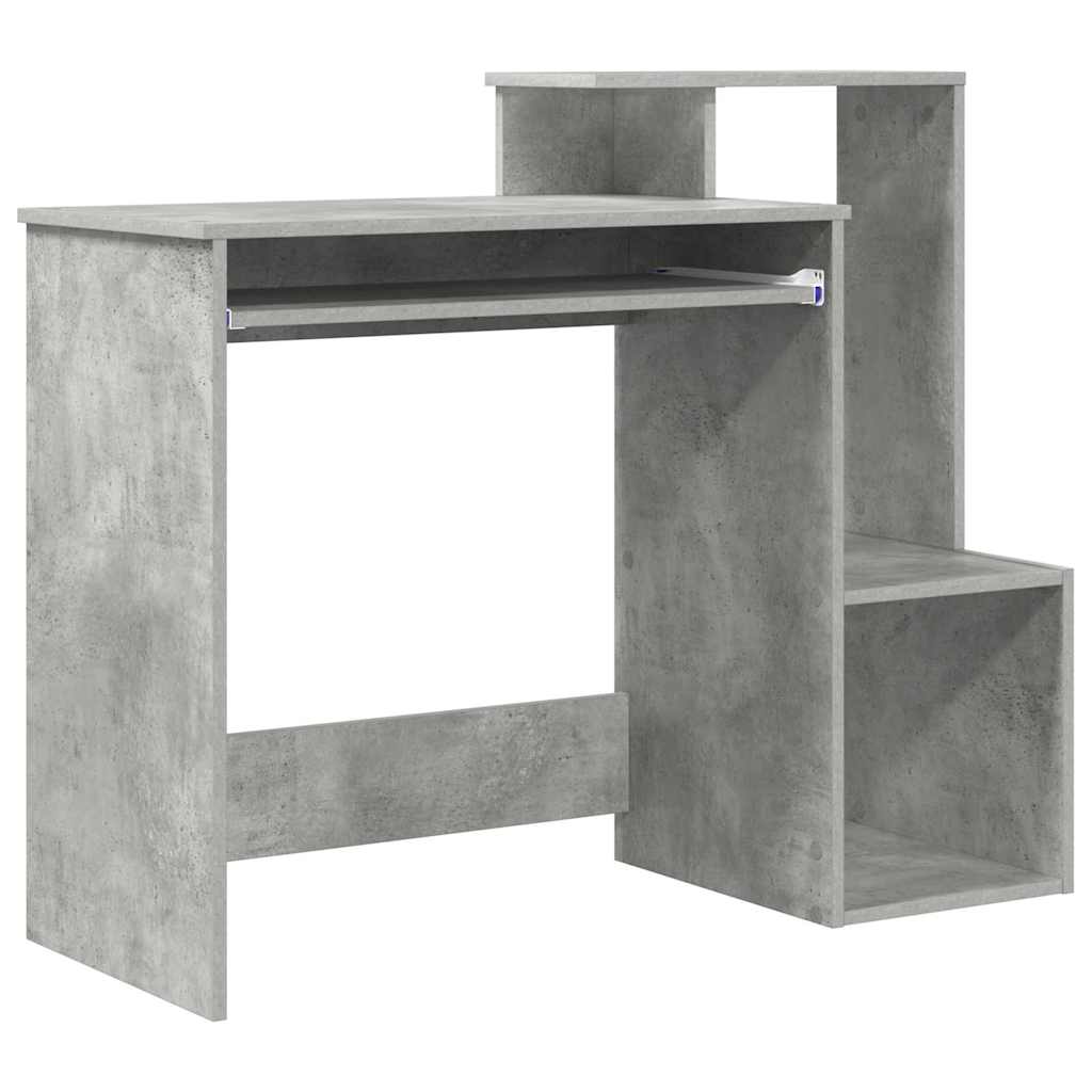 Skrivebord Betonggrå 106 x 41 x 88.5 cm Konstruert tre