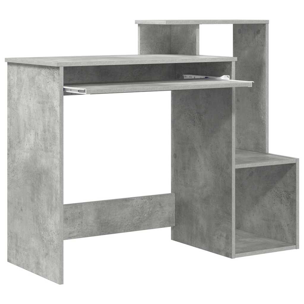 Skrivebord Betonggrå 106 x 41 x 88.5 cm Konstruert tre