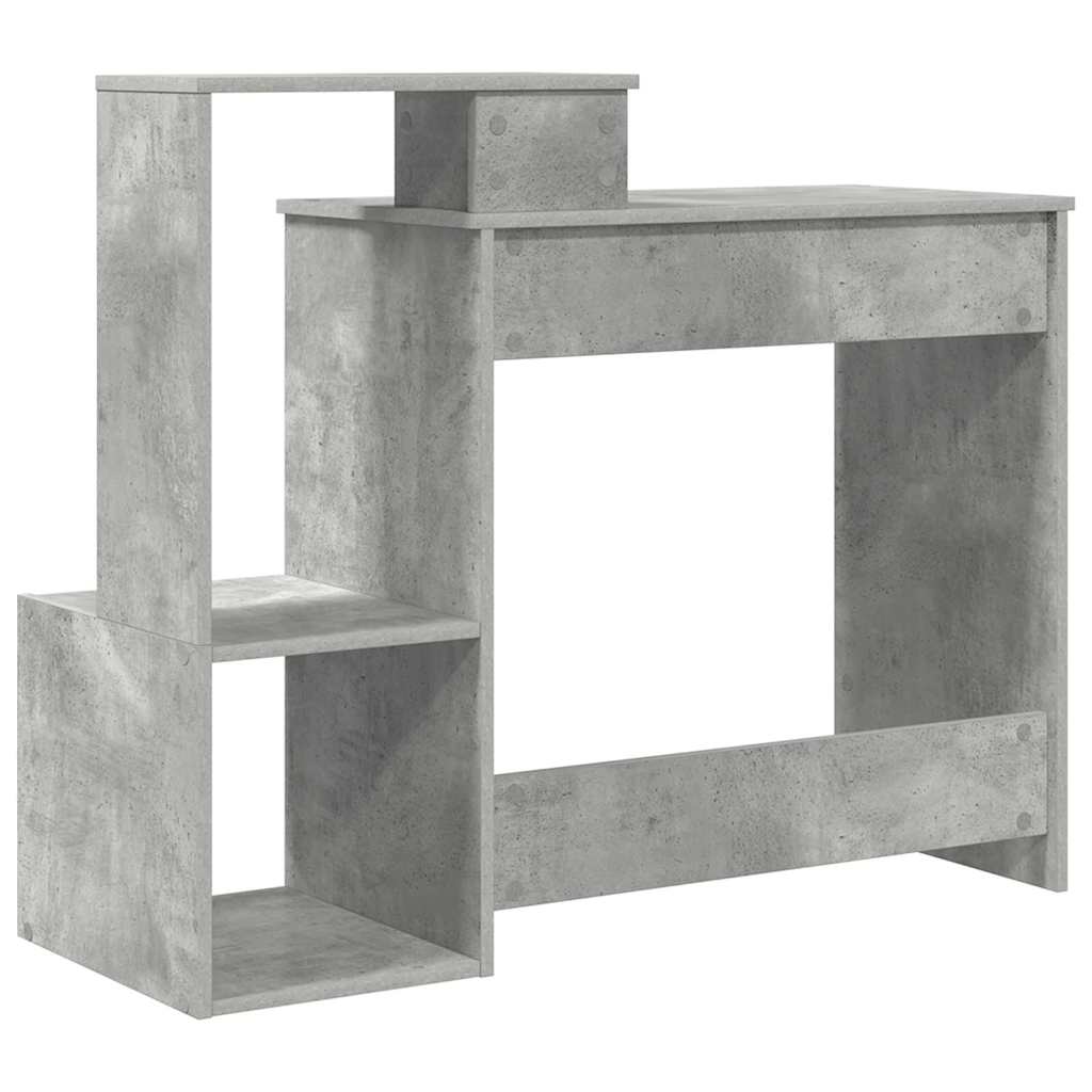 Skrivebord Betonggrå 106 x 41 x 88.5 cm Konstruert tre