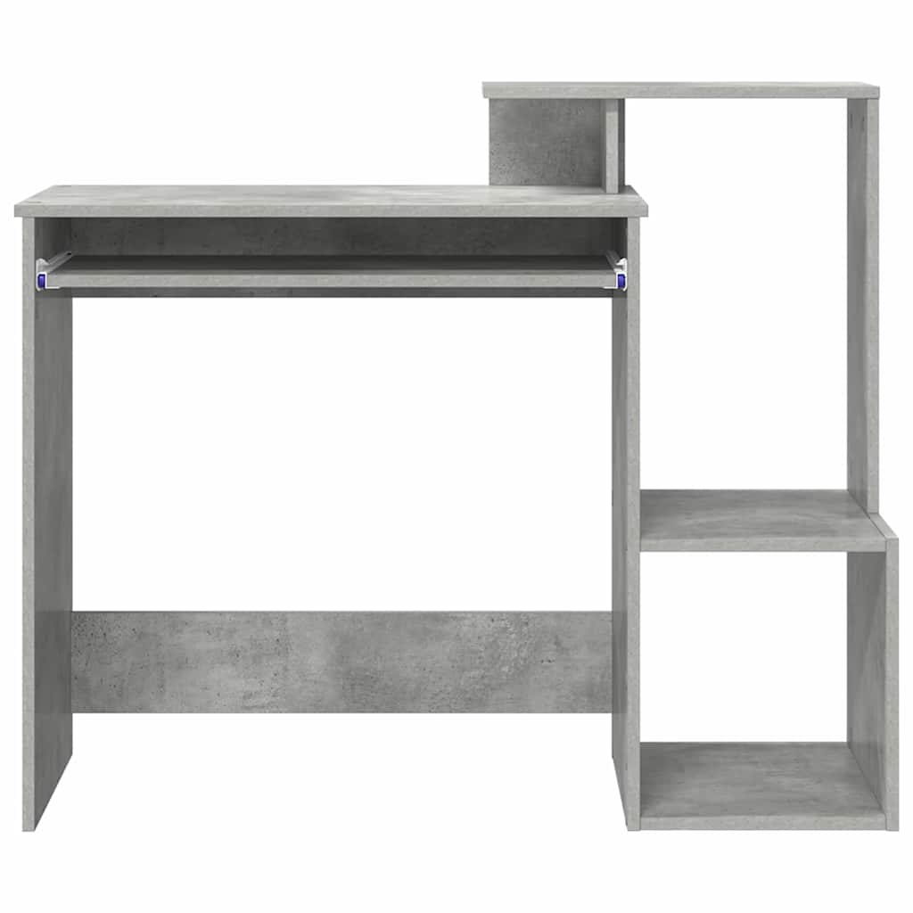 Skrivebord Betonggrå 106 x 41 x 88.5 cm Konstruert tre