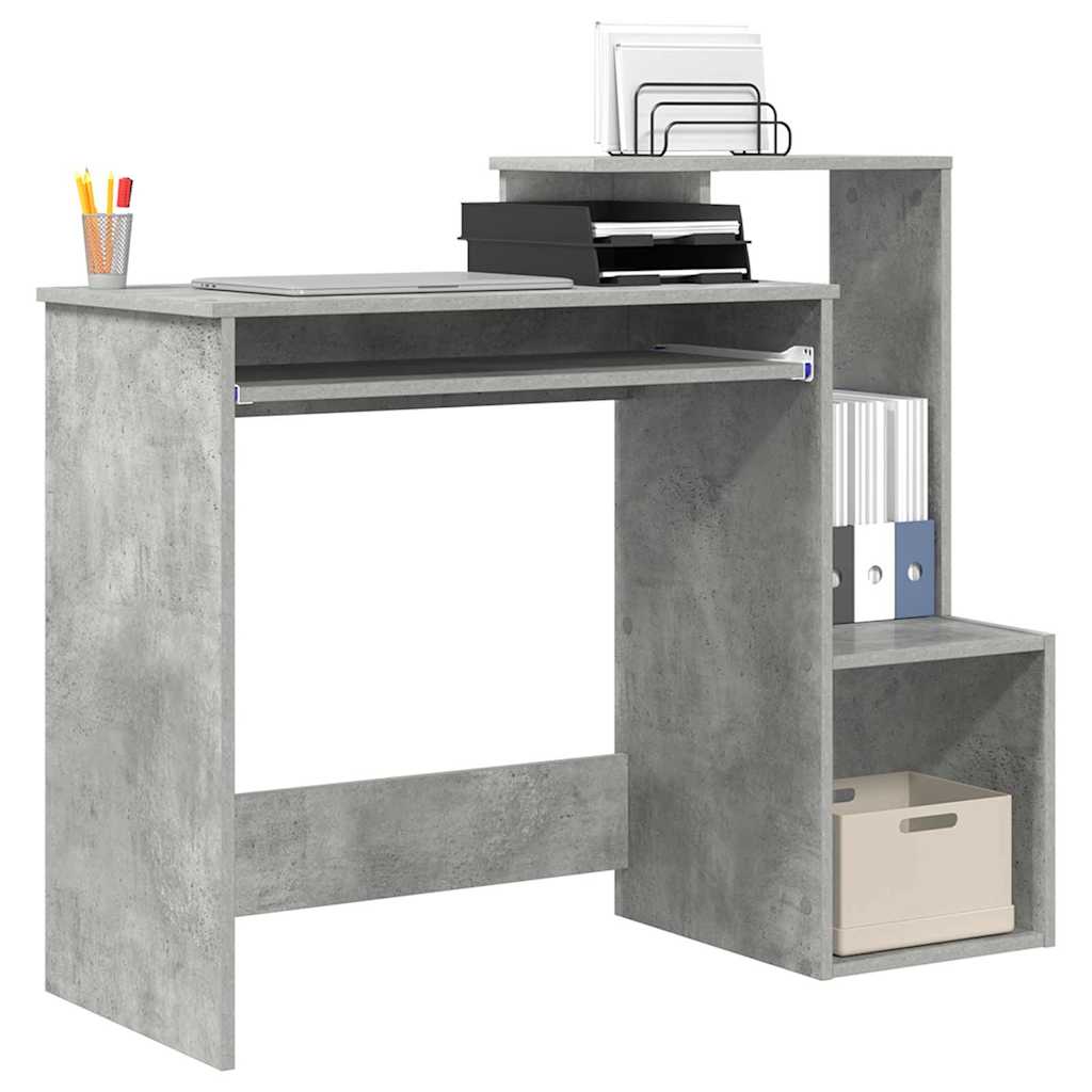 Skrivebord Betonggrå 106 x 41 x 88.5 cm Konstruert tre