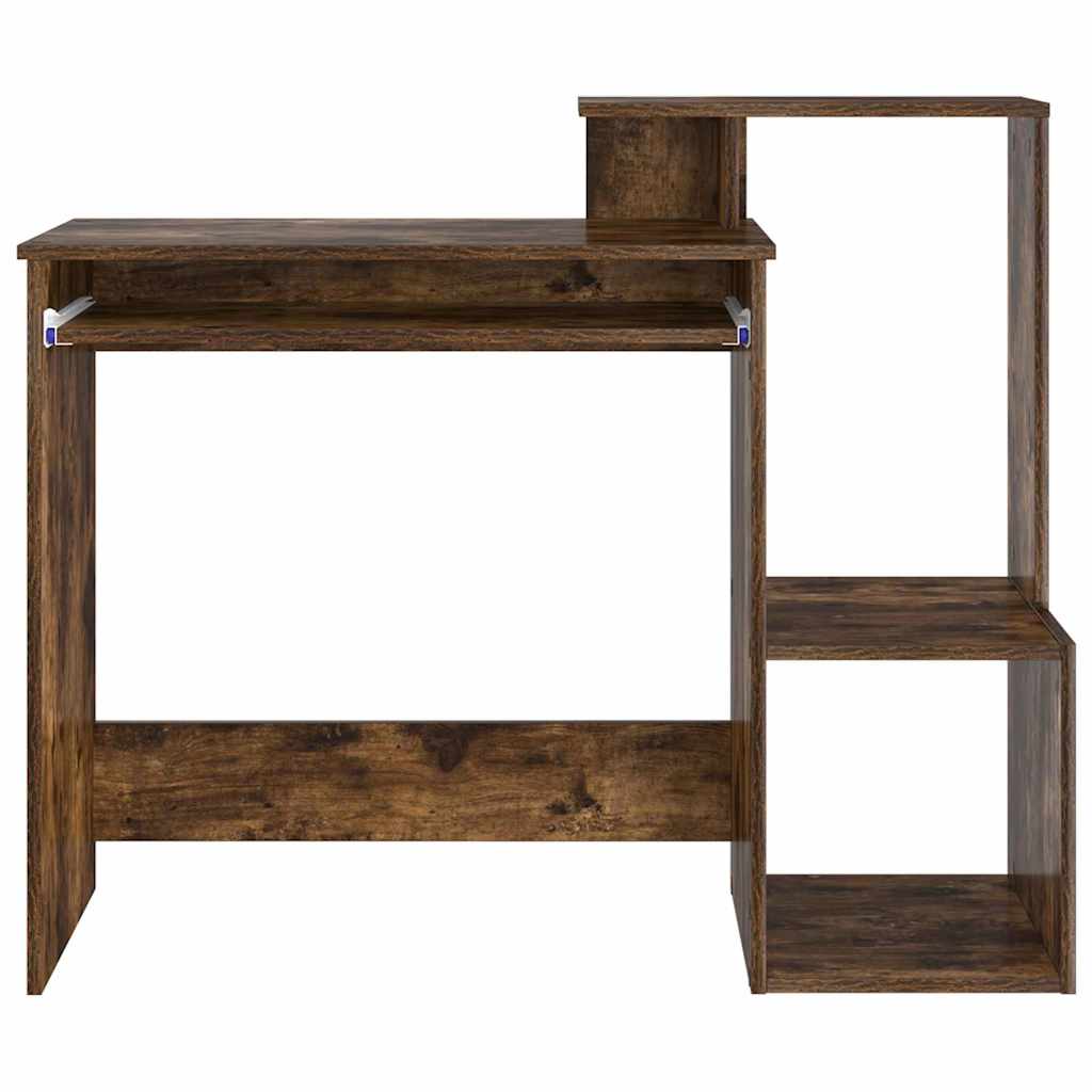 Skrivebord med skuff Røkt eik 106 x 41 x 88.5 cm Konstruert tre