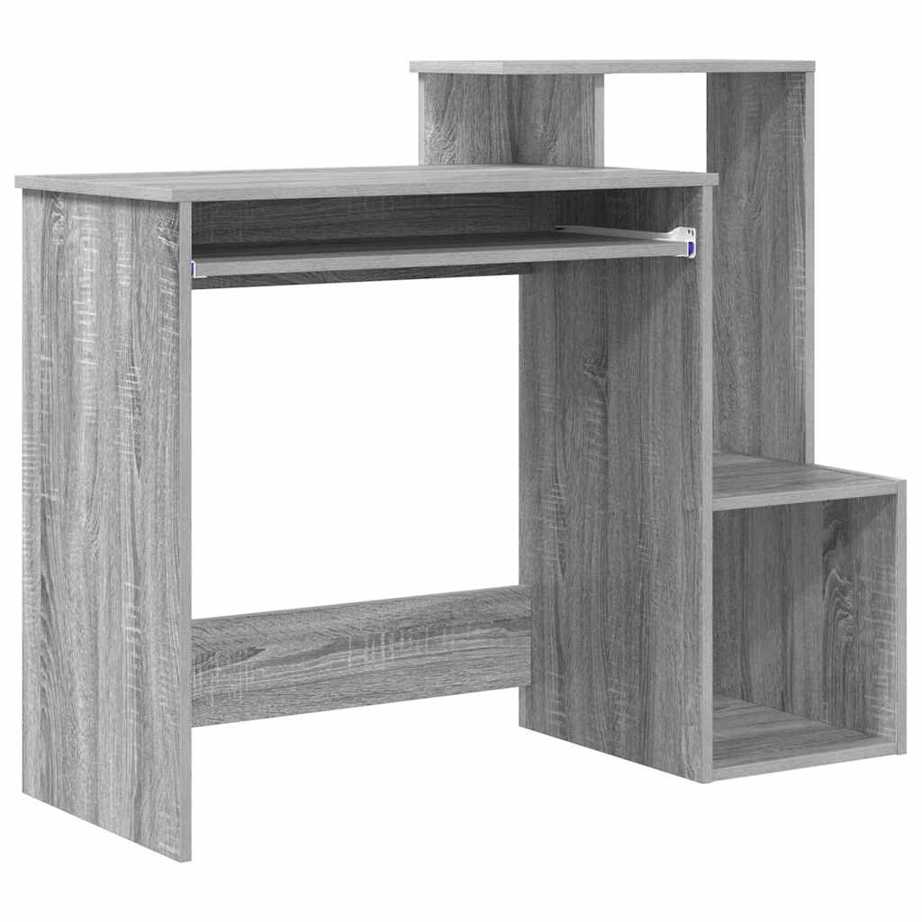 Skrivebord Grå Sonoma 106 x 41 x 88.5 cm Konstruert tre