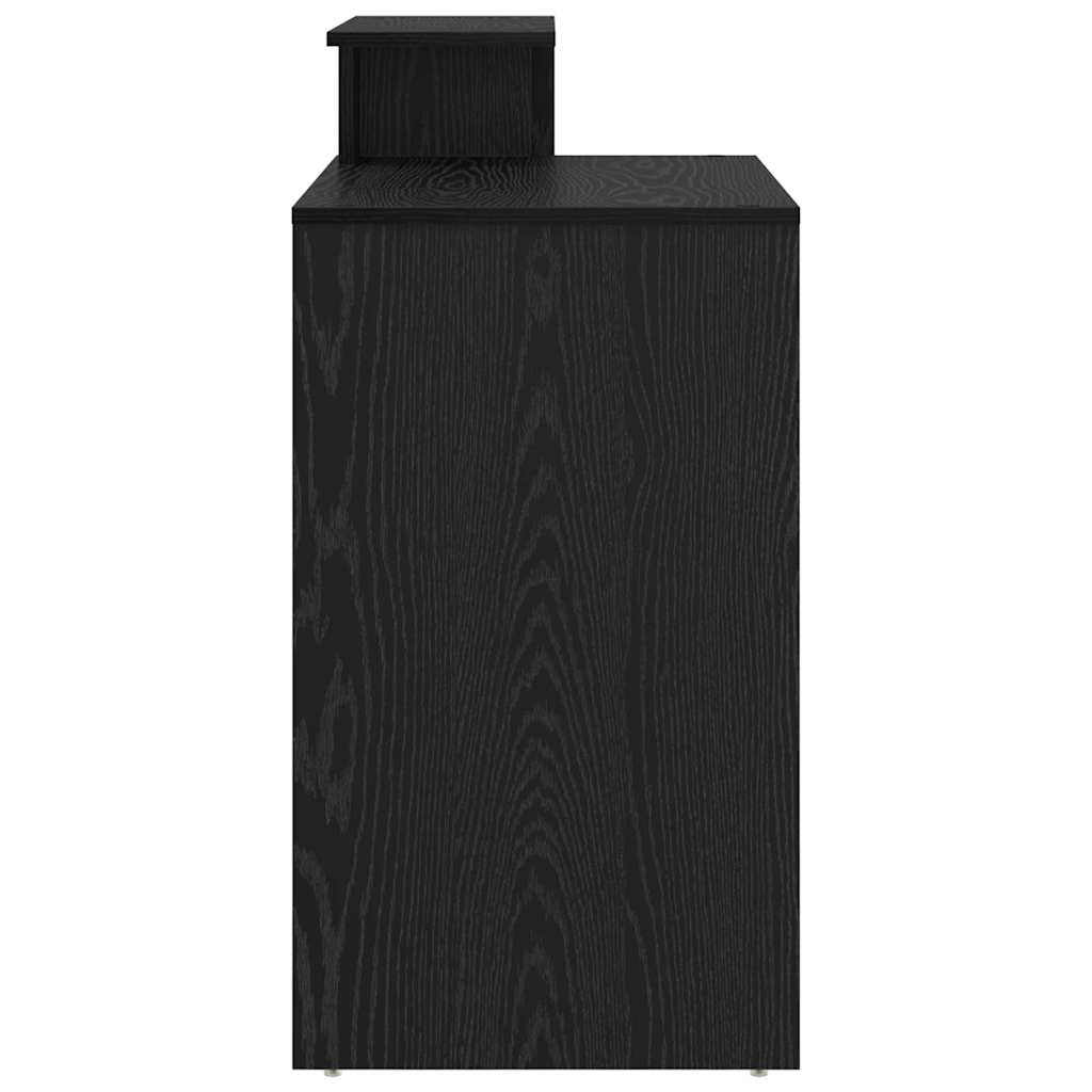 Skrivebord Svart Eik 120,5 x 44 x 88,5 cm Konstruert tre