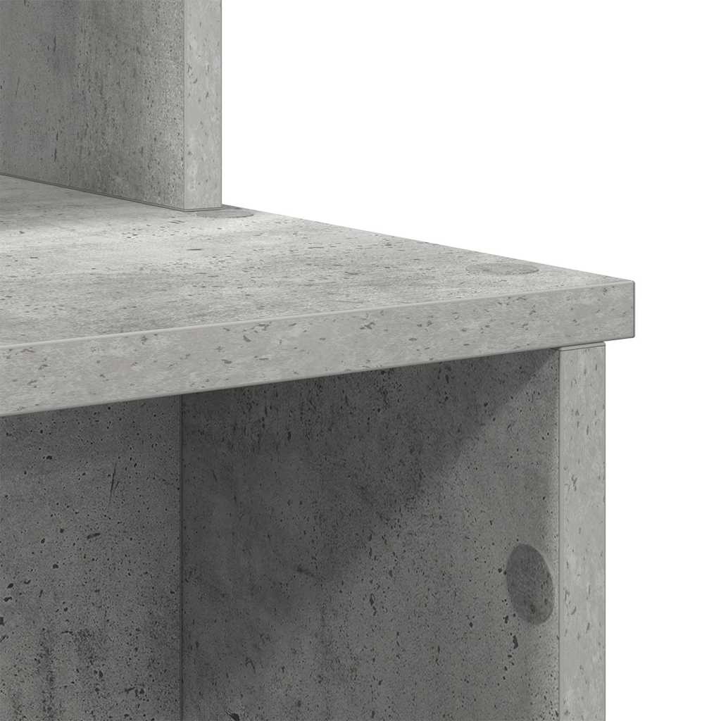Skrivebord Betonggrå 120,5 x 44 x 88,5 cm Konstruert tre