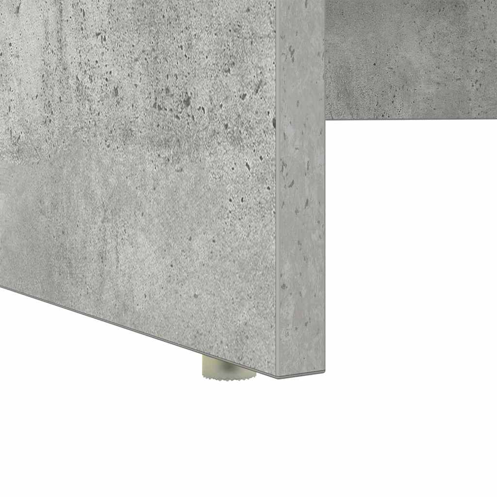 Skrivebord Betonggrå 120,5 x 44 x 88,5 cm Konstruert tre
