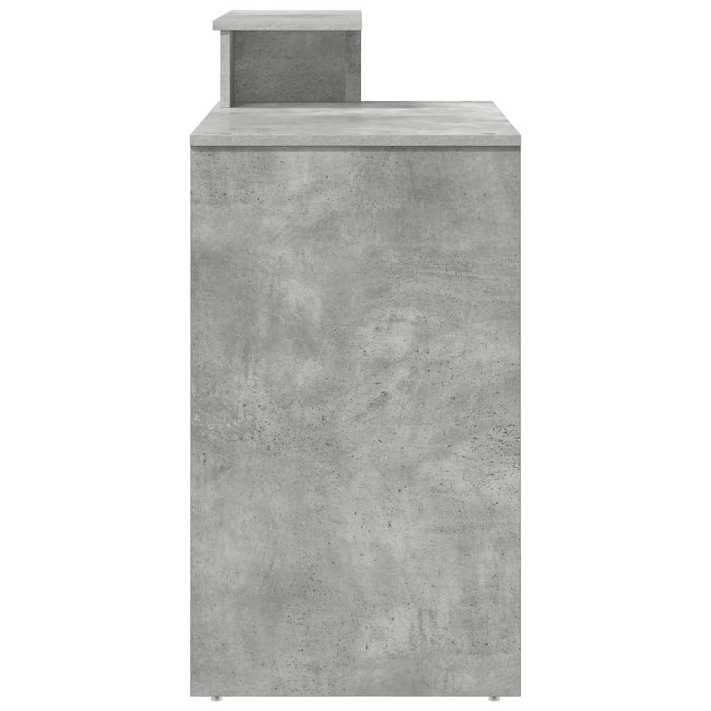 Skrivebord Betonggrå 120,5 x 44 x 88,5 cm Konstruert tre