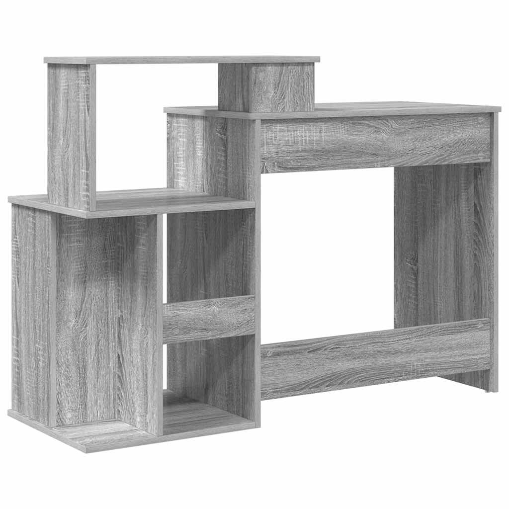 Skrivebord Grå Sonoma 120,5 x 44 x 88,5 cm Konstruert tre