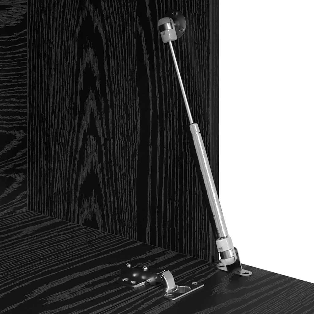 Skrivebord Svart Eik 71.5 x 31.5 x 106.5 cm Konstruert tre