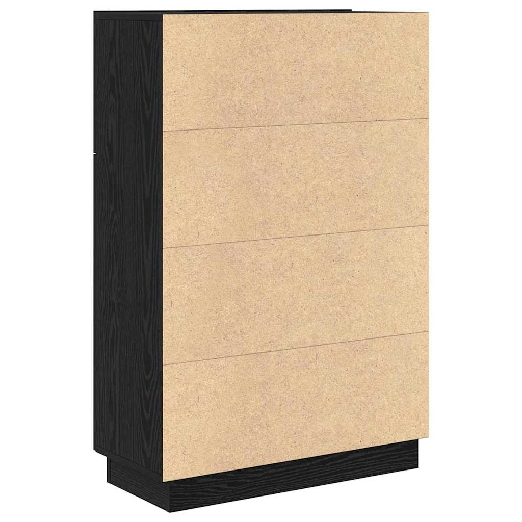 Skrivebord Svart Eik 71.5 x 31.5 x 106.5 cm Konstruert tre